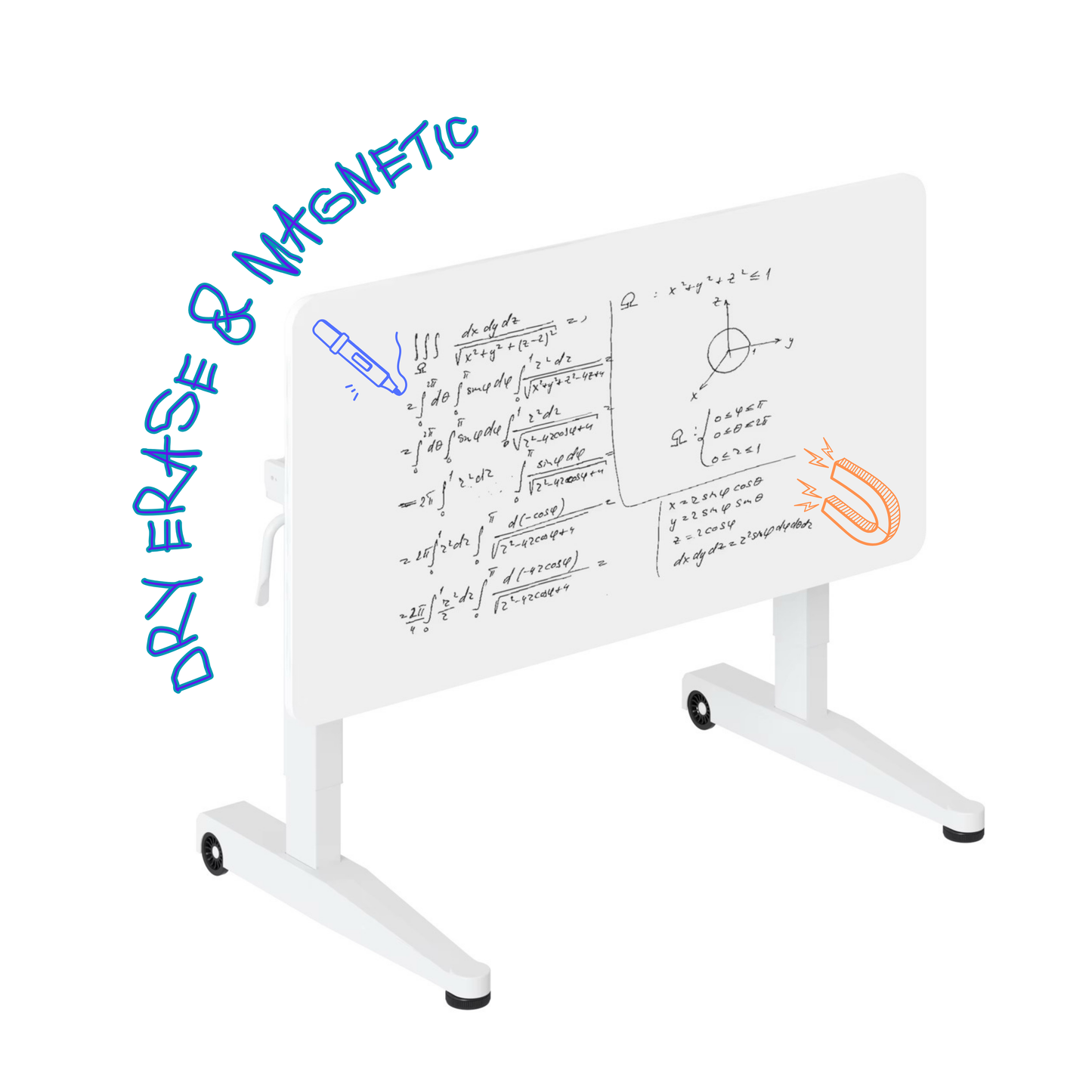 magnetic whiteboard desk